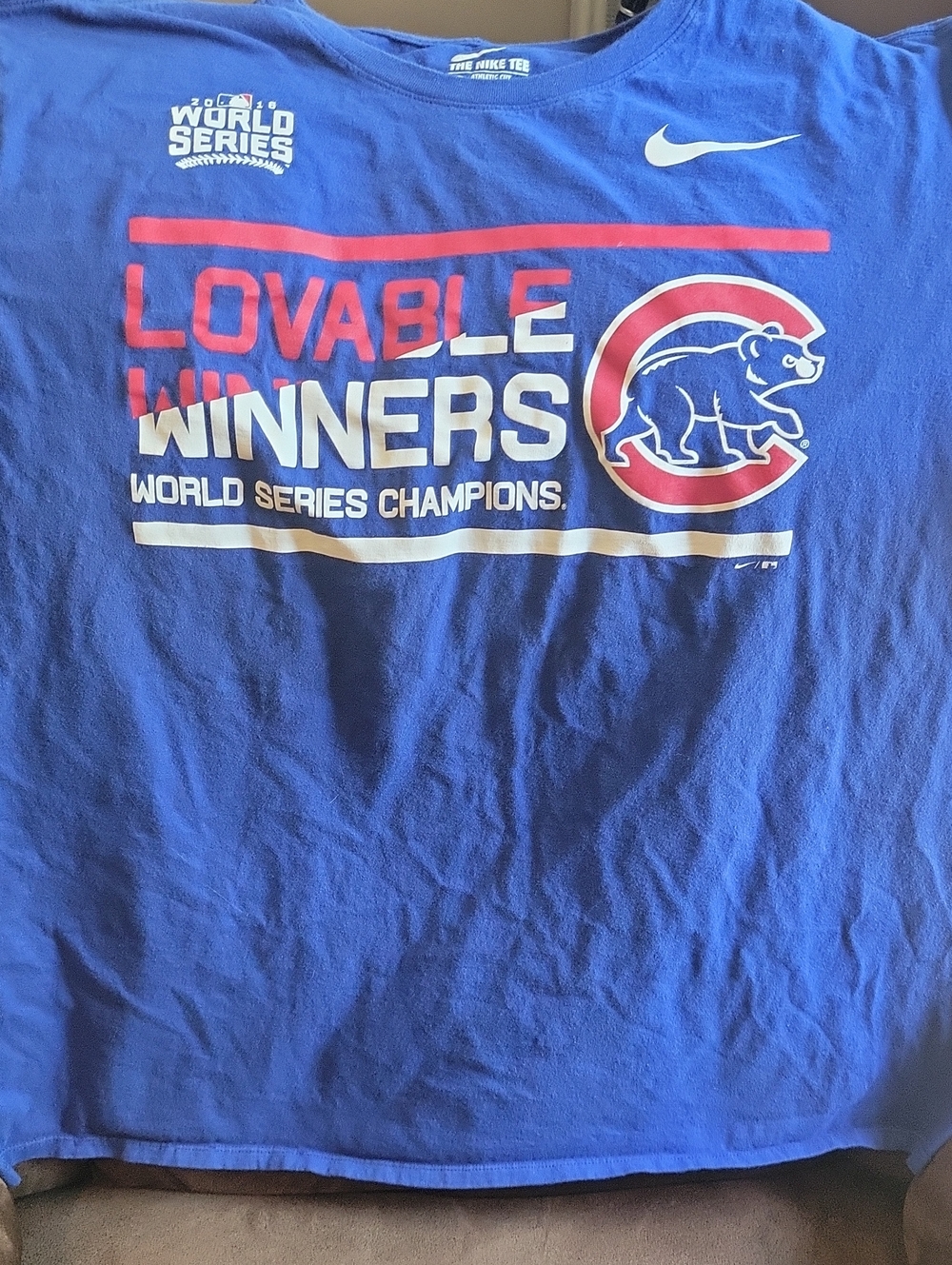 Nike Blue Chicago Cubs "Lovable Winners" 2026 World Series Tee